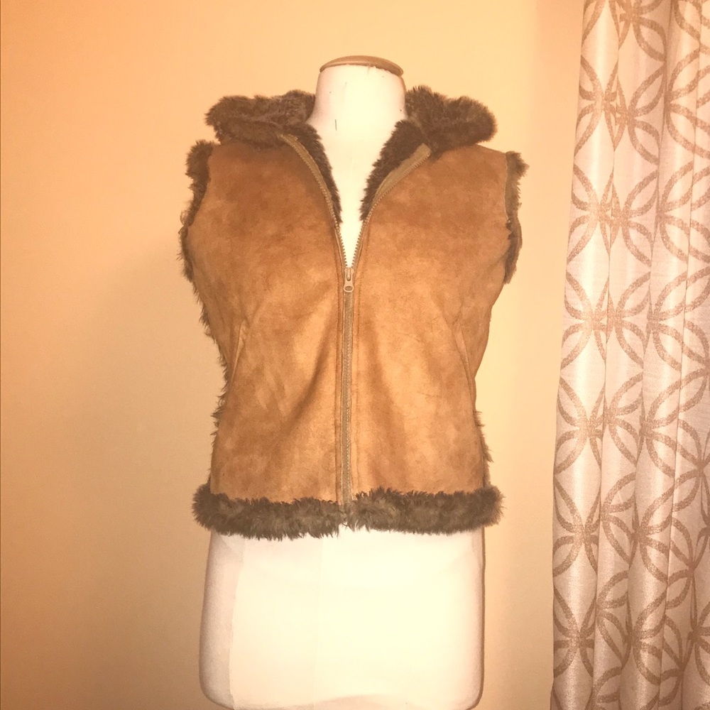 Lord & Taylor faux fur vest